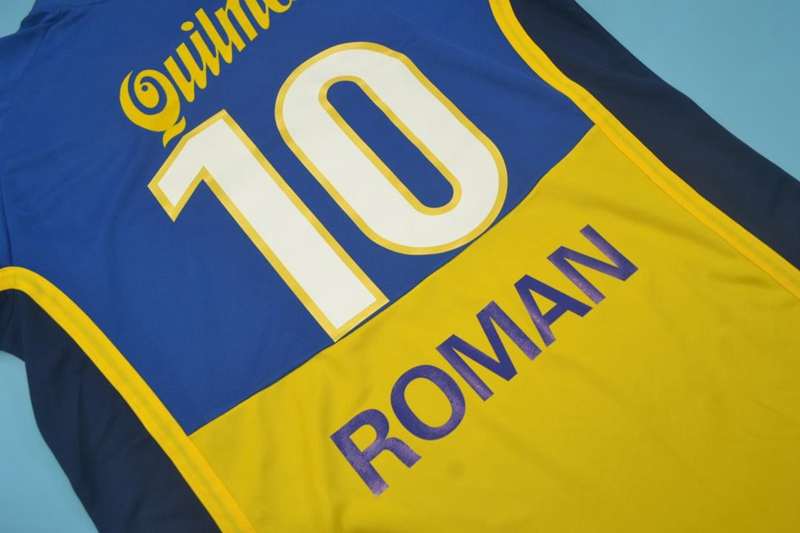 Boca Juniors Soccer Jersey Home Retro Replica 2001