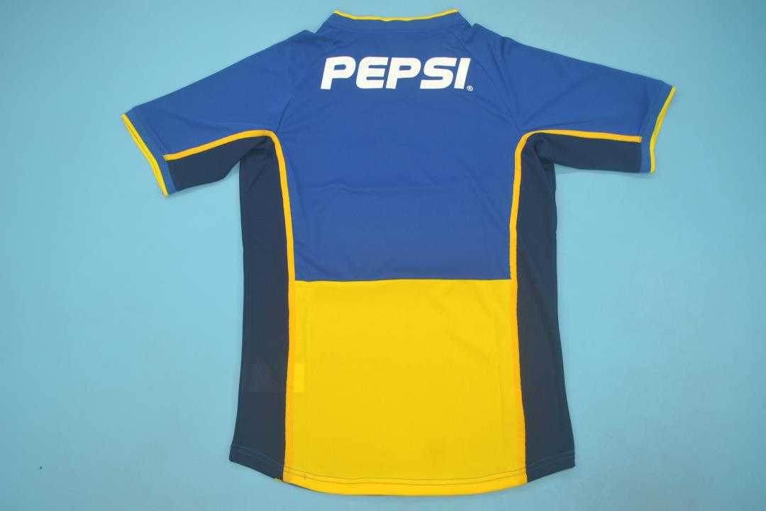 Boca Juniors Soccer Jersey Home Retro Replica 2002