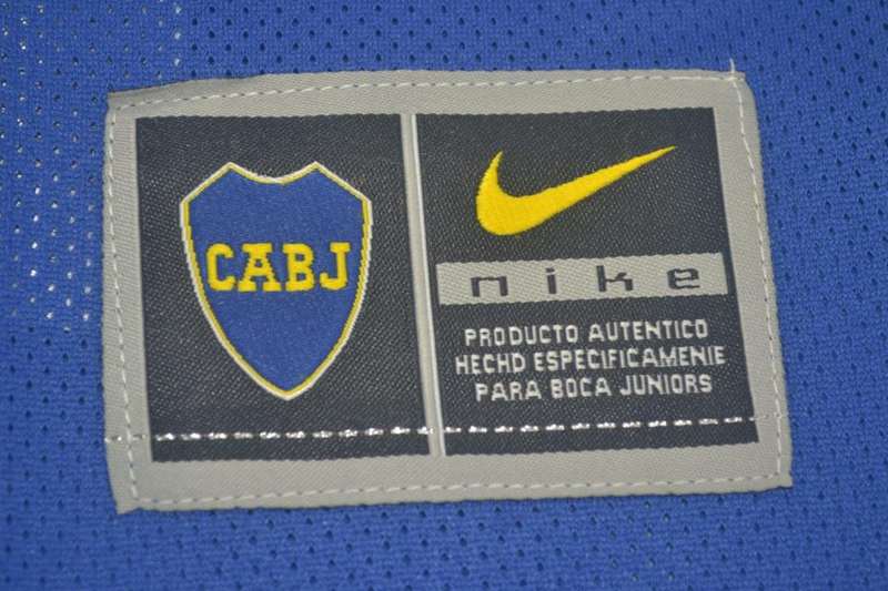 Boca Juniors Soccer Jersey Home Long Retro Replica 2003