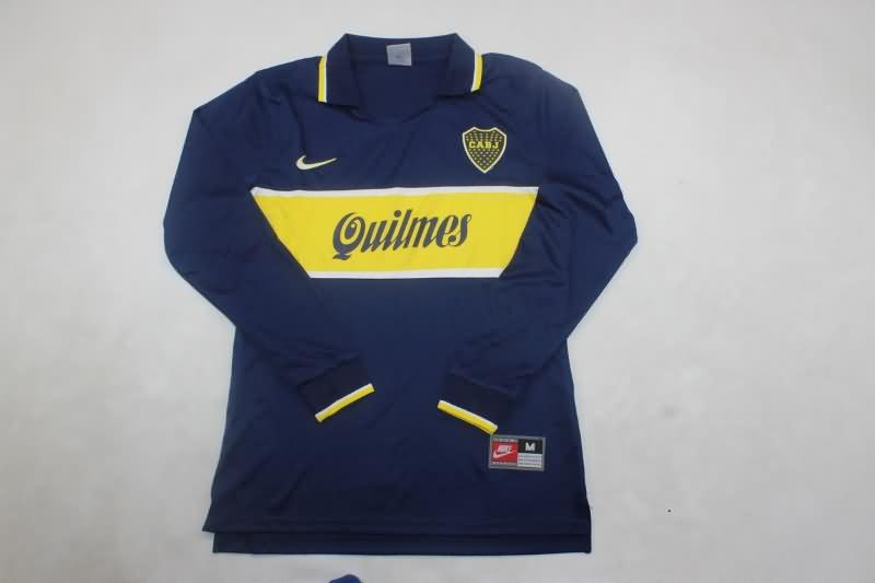 Boca Juniors Soccer Jersey Home Long Sleeve Retro Replica 1996/97