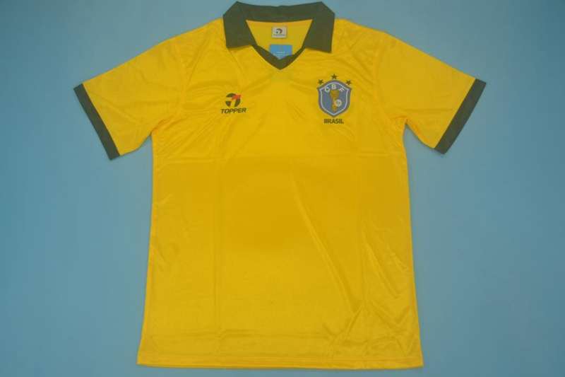 Brazil Soccer Jersey Home Retro Replica 1985