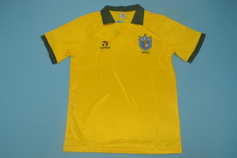 Brazil Soccer Jersey Home Retro Replica 1988