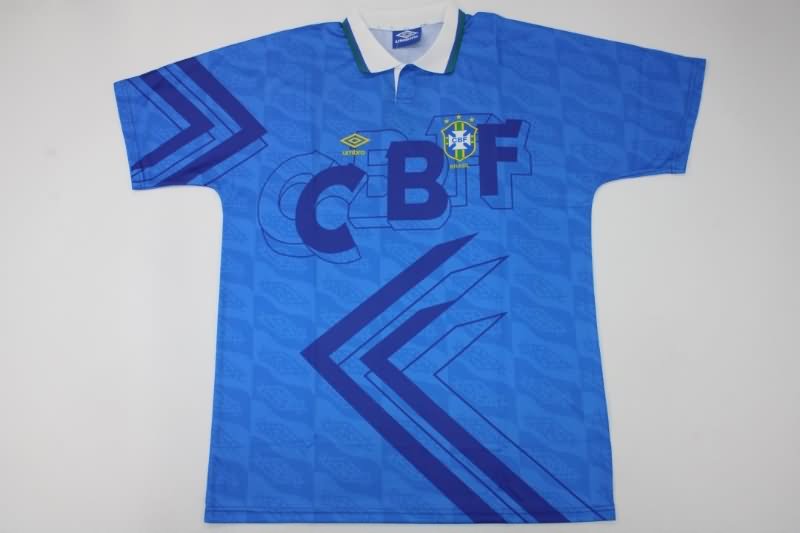 Brazil Soccer Jersey Away Retro Replica 1992