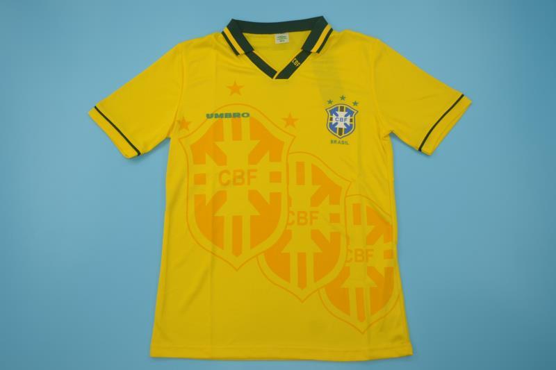 Brazil Soccer Jersey Home Retro Replica 1994