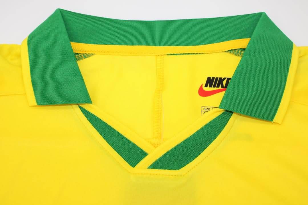 Brazil Soccer Jersey Home Retro Replica 1997