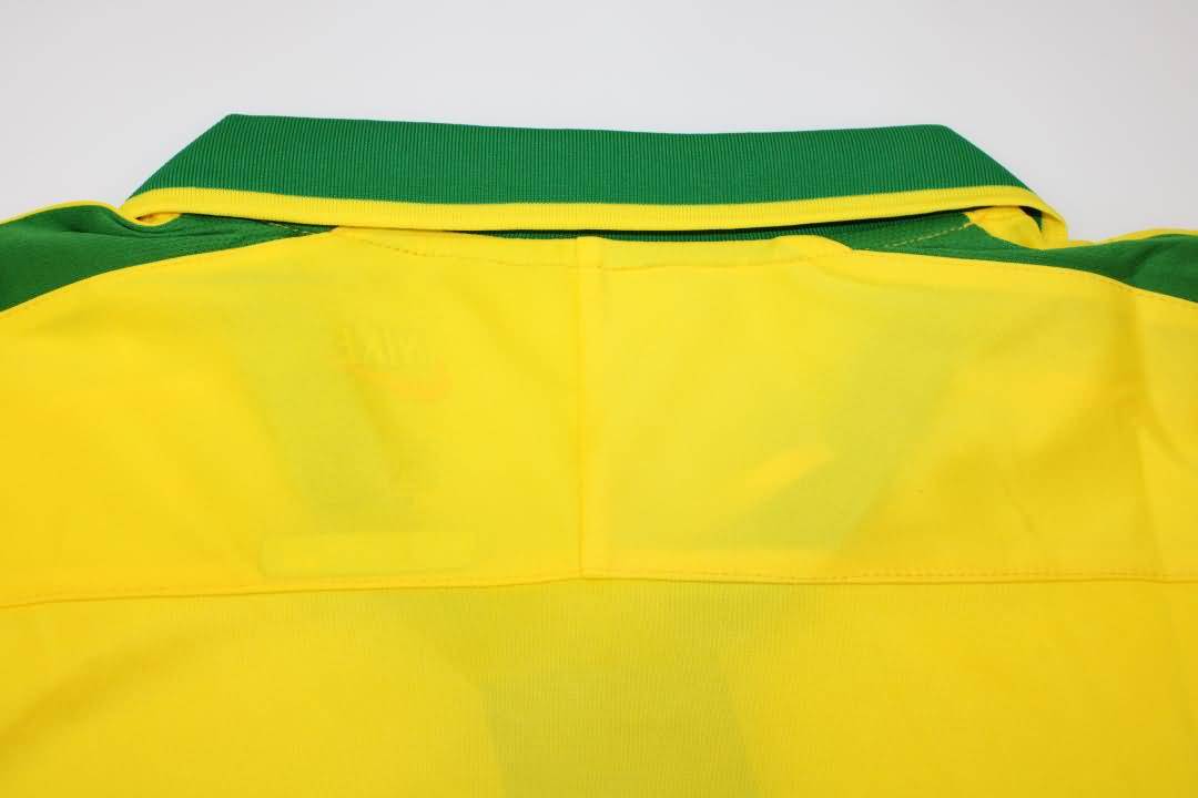 Brazil Soccer Jersey Home Retro Replica 1997