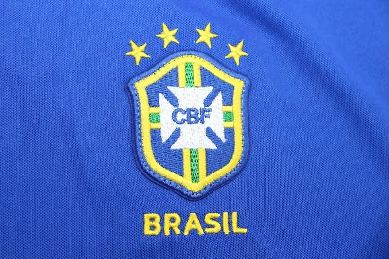 Brazil Soccer Jersey Away Long Sleeve Retro Replica 1998
