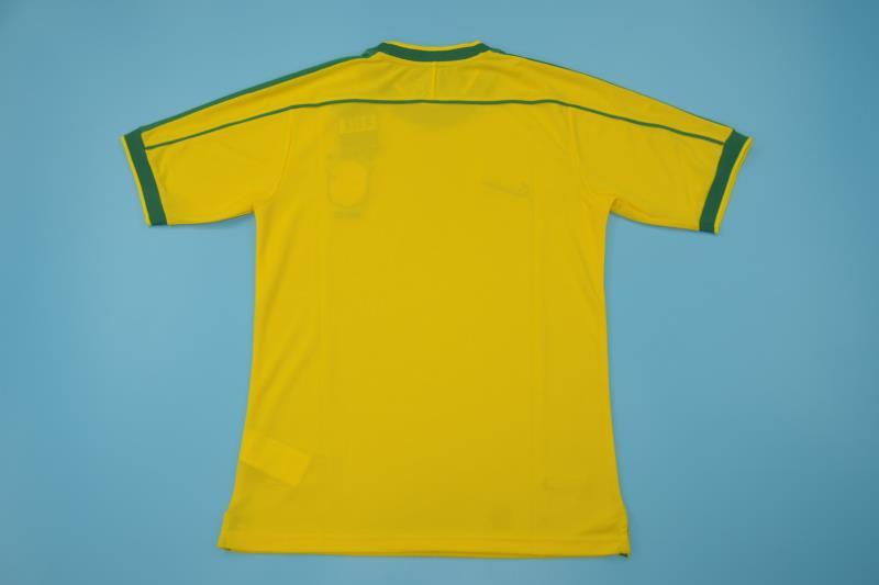 Brazil Soccer Jersey Home Retro Replica 1998