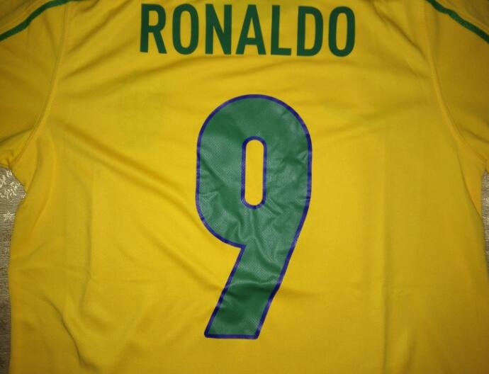 Brazil Soccer Jersey Home Retro Replica 1998