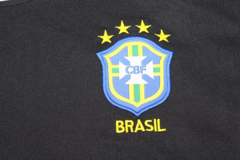 Brazil Soccer Jersey Goalkeeper Black Retro Replica 2002