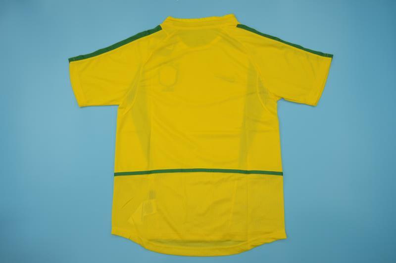 Brazil Soccer Jersey Home Retro Replica 2002