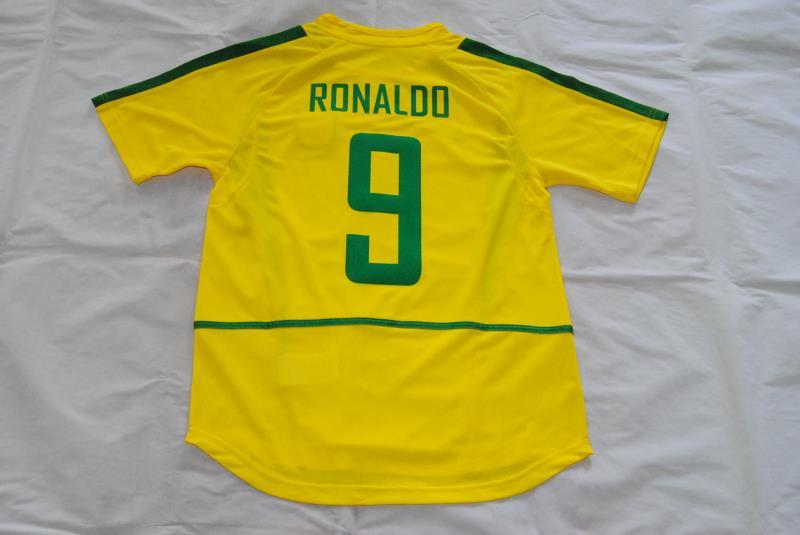 Brazil Soccer Jersey Home Retro Replica 2002