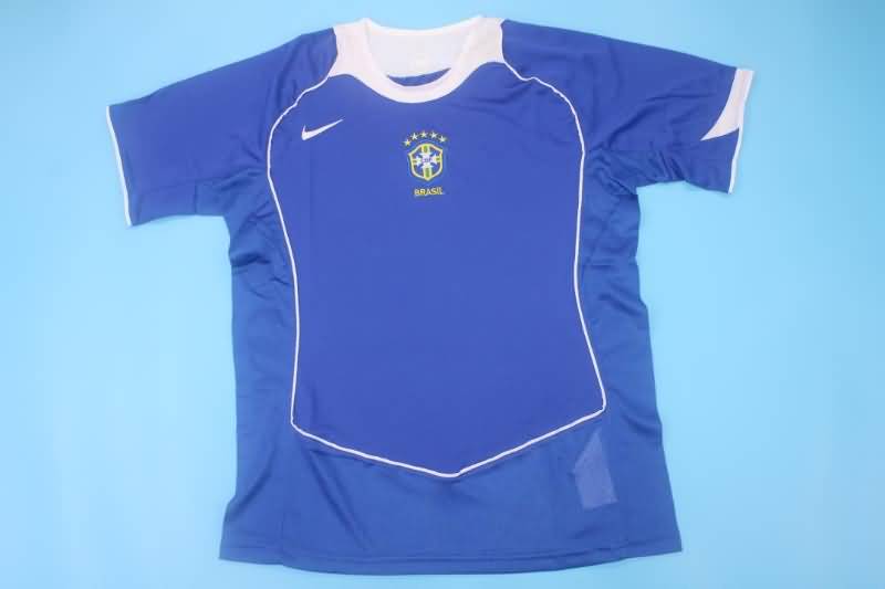 Brazil Soccer Jersey Away Retro Replica 2004