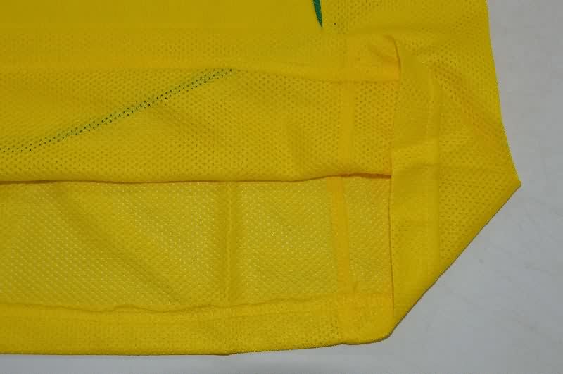 AAA Quality Brazil 2004 Home Retro Long Sleeve Soccer Jersey