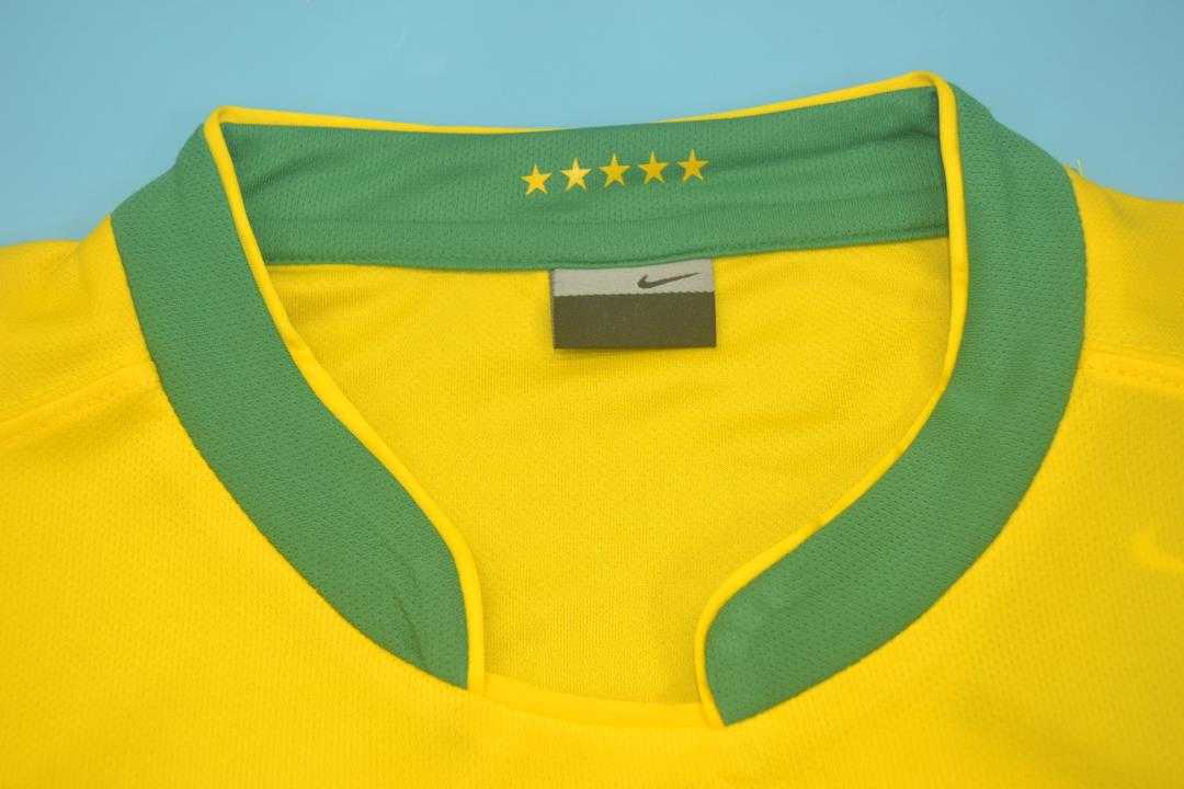 Brazil Soccer Jersey Home Retro Replica 2006