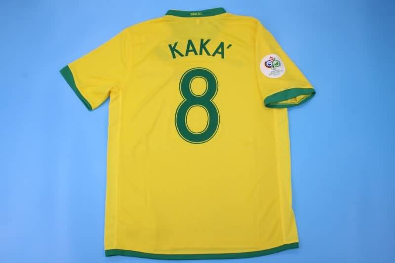 Brazil Soccer Jersey Home Retro Replica 2006