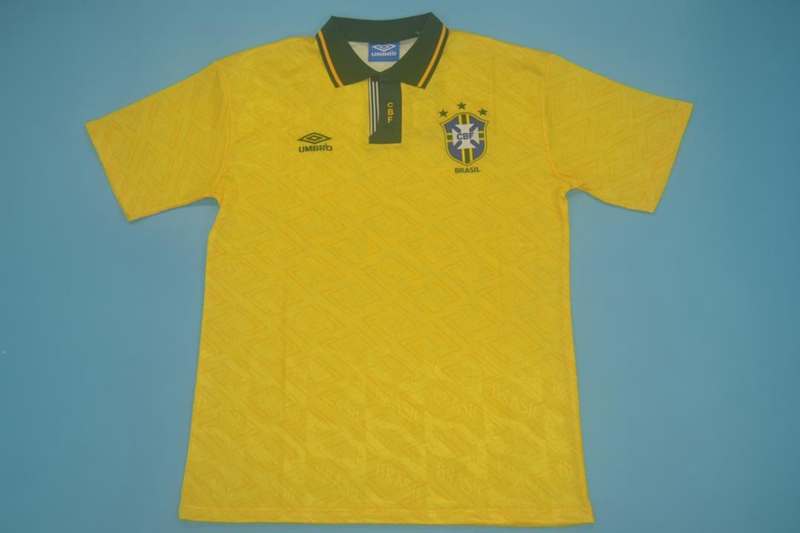 Brazil Soccer Jersey Home Retro Replica 1991/93