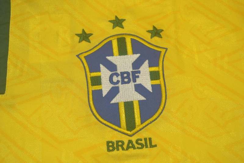 Brazil Soccer Jersey Home Retro Replica 1991/93