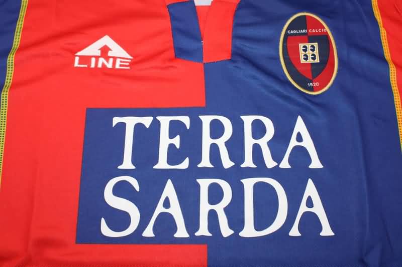 Cagliari Soccer Jersey Home Retro Replica 2003/04