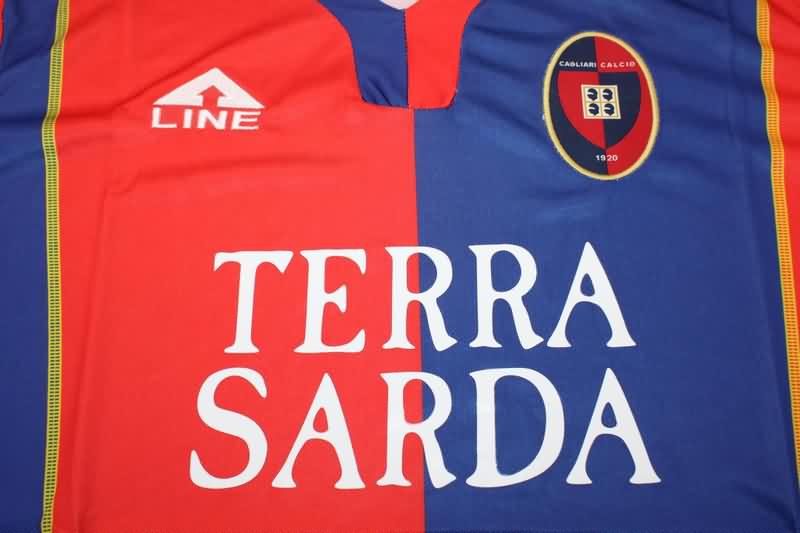 Cagliari Soccer Jersey Home Retro Replica 2004/05