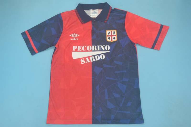 Cagliari Soccer Jersey Home Retro Replica 1991/92