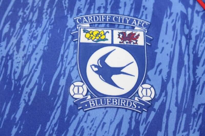 Cardiff City Soccer Jersey Home Retro Replica 1992/93