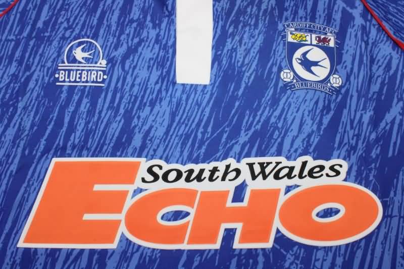 Cardiff City Soccer Jersey Home Retro Replica 1992/93