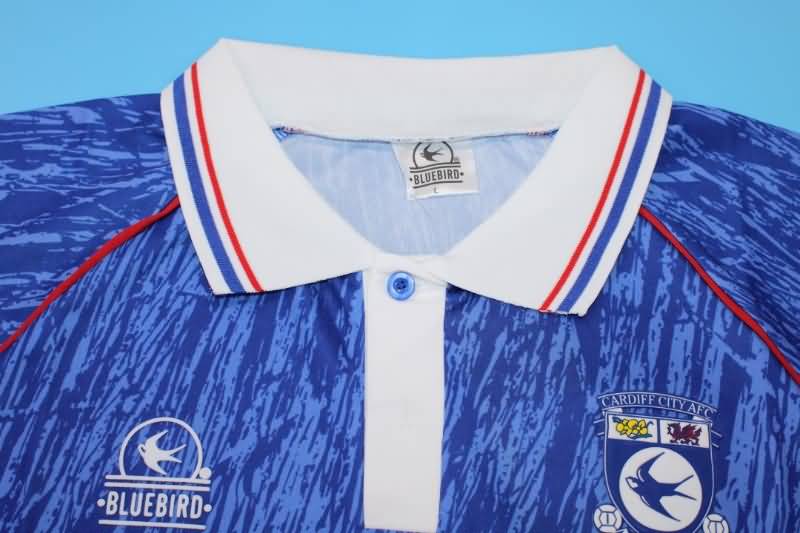 Cardiff City Soccer Jersey Home Retro Replica 1992/93