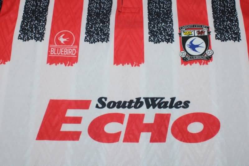 Cardiff City Soccer Jersey Away Retro Replica 1993/94