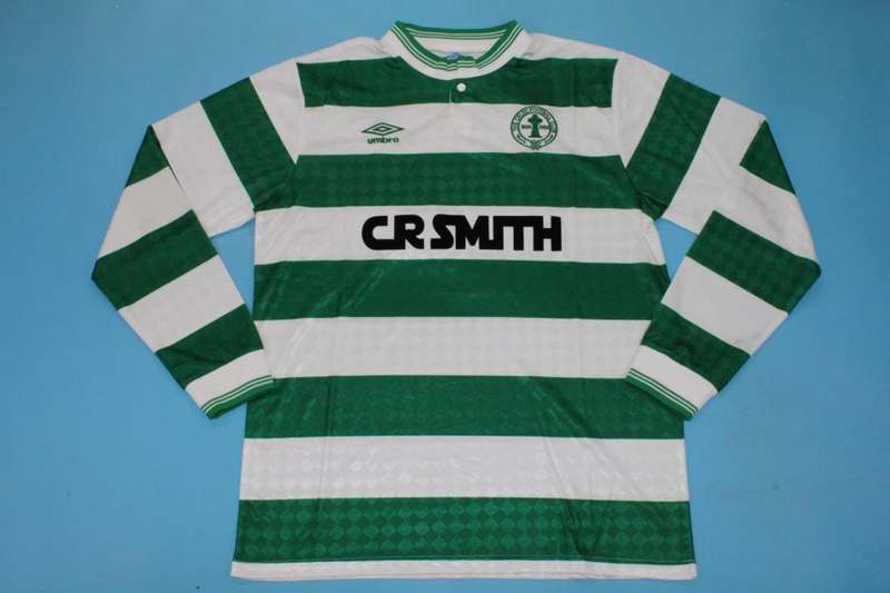 Celtic Soccer Jersey Home Long Sleeve Retro Replica 1987/89