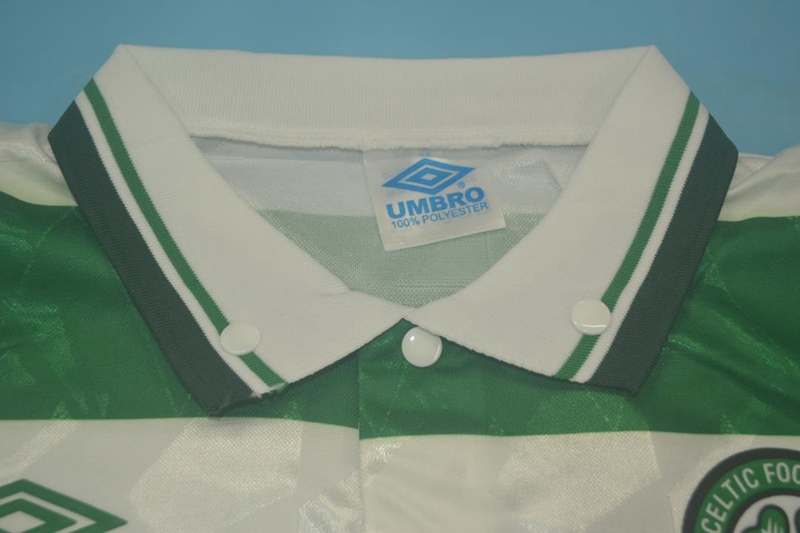 Celtic Soccer Jersey Home Retro Replica 1989/91