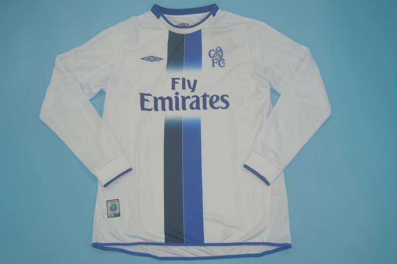 Chelsea Soccer Jersey Away Long Sleeve Retro Replica 2003/05