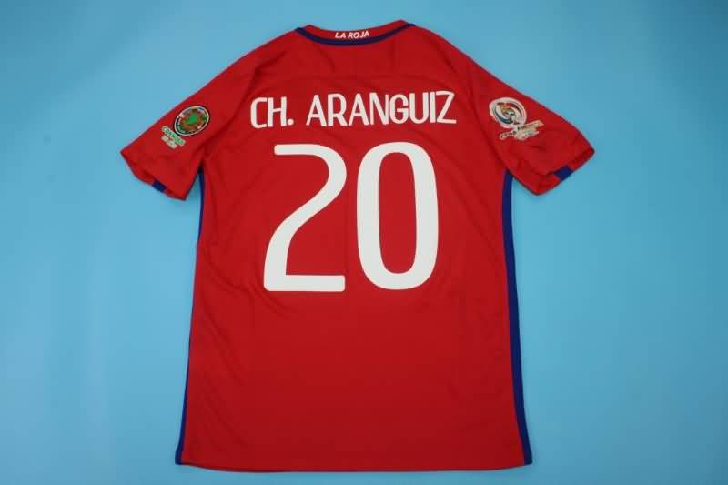 Chile Soccer Jersey Home Retro Replica 2016/17