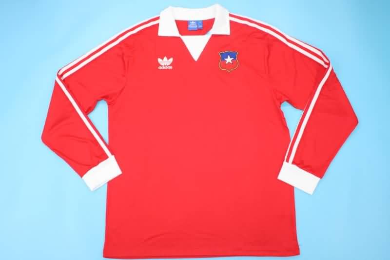 Chile Soccer Jersey Home Long Slevee Retro Replica 1982