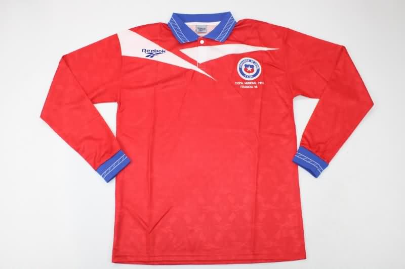 Chile Soccer Jersey Home Long Slevee Retro Replica 1998