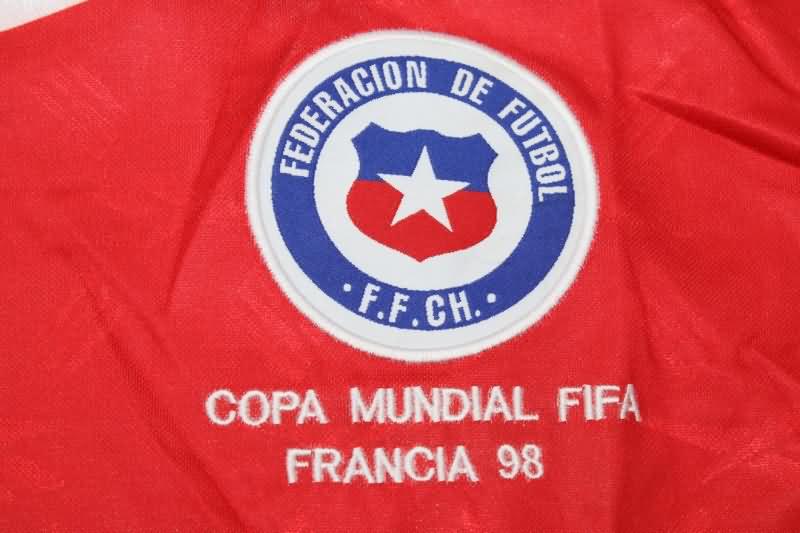 Chile Soccer Jersey Home Long Slevee Retro Replica 1998