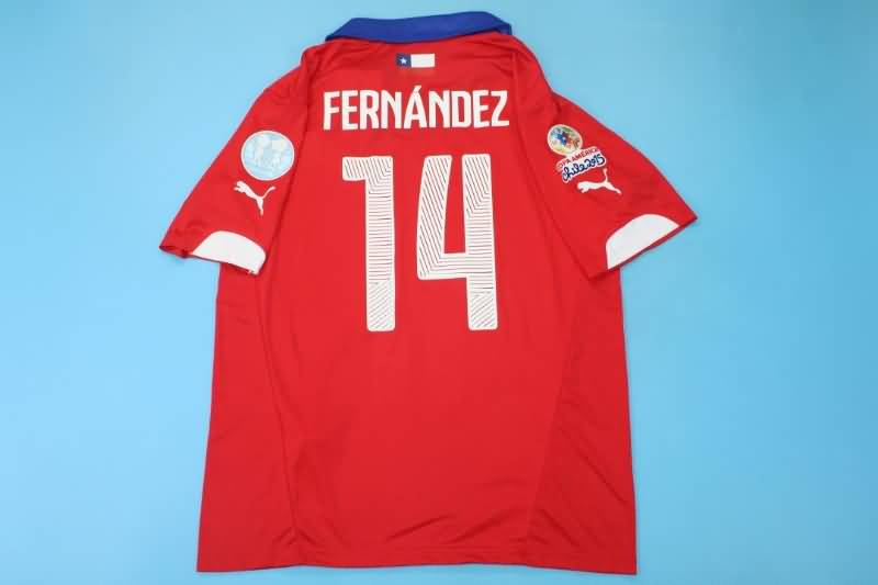 Chile Soccer Jersey Home Retro Replica 2014