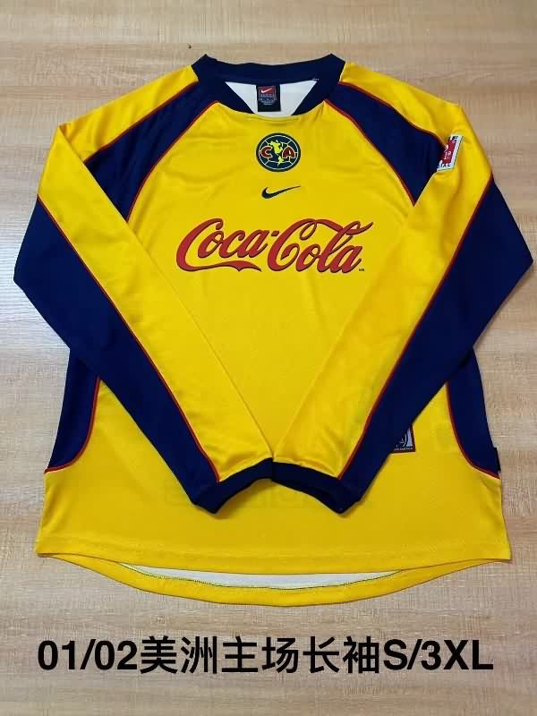AAA Quality Club America 2001/02 Home Long Sleeve Retro Soccer Jersey