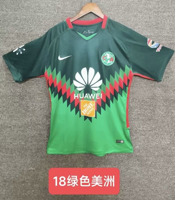 AAA Quality Club America 2018 Green Retro Soccer Jersey