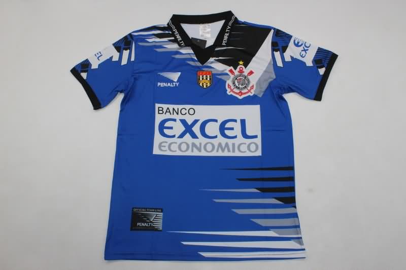 Corinthians Soccer Jersey Goalkeeper Blue Retro Replica 1998