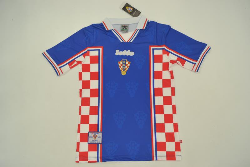 Croatia Soccer Jersey Away Retro Replica 1998