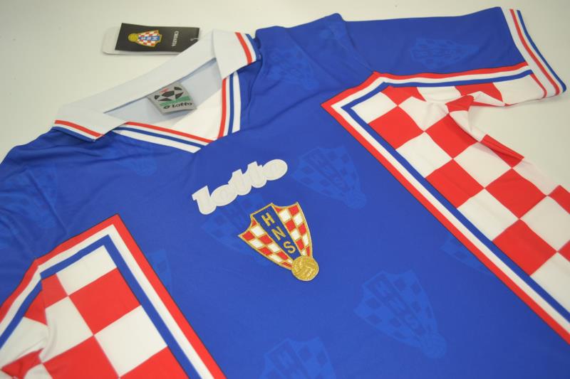 Croatia Soccer Jersey Away Retro Replica 1998