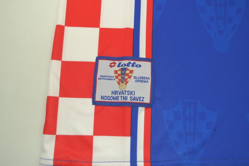 Croatia Soccer Jersey Away Retro Replica 1998