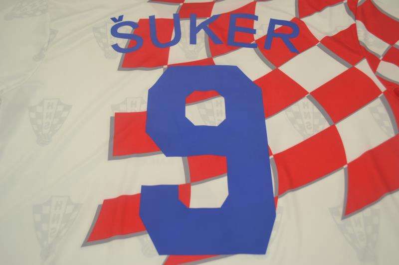 Croatia Soccer Jersey Away Retro Replica 1998