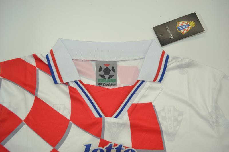 Croatia Soccer Jersey Home Retro Replica 1998