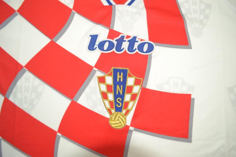 Croatia Soccer Jersey Home Retro Replica 1998