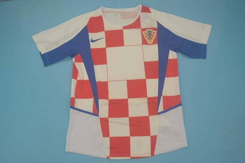 Croatia Soccer Jersey Home Retro Replica 2002