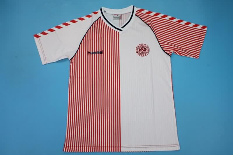 Denmark Soccer Jersey Away Retro Replica 1986