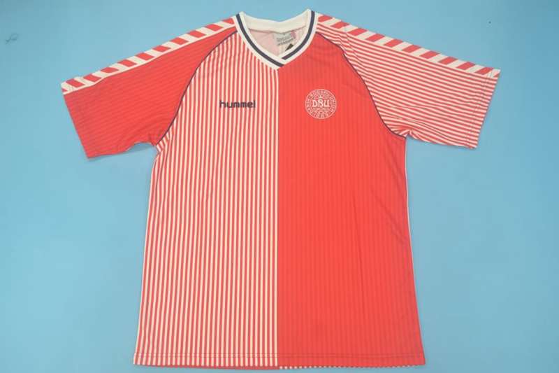 Denmark Soccer Jersey Home Retro Replica 1986