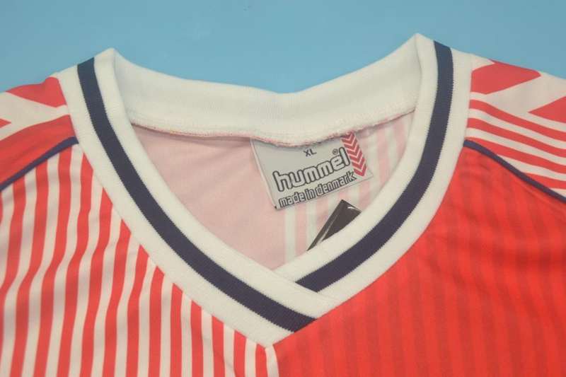 Denmark Soccer Jersey Home Retro Replica 1986